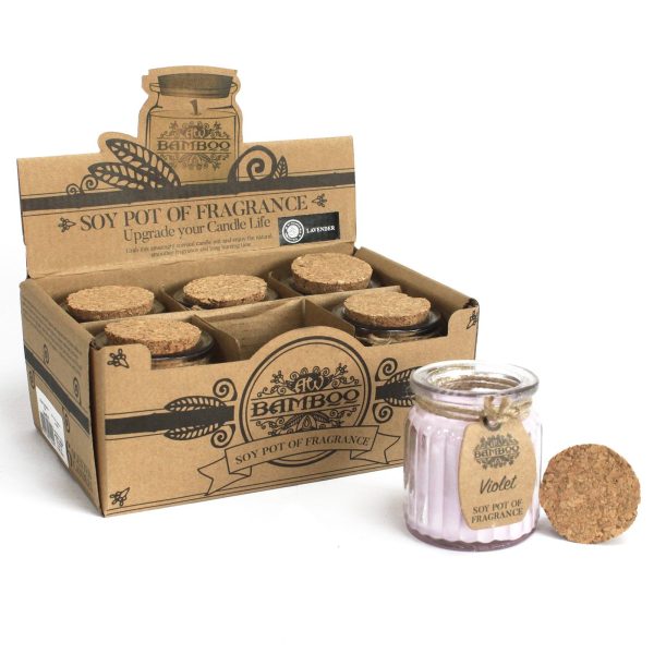 Violet Soy Pot of Fragrance Candles - Image 2