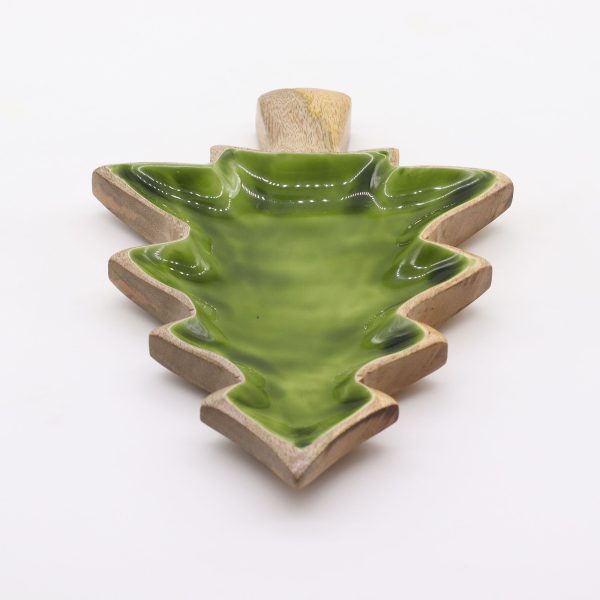 Lost in the Forrest -  Enamel Tree Wooden Bowl - 25x19cm - Image 6