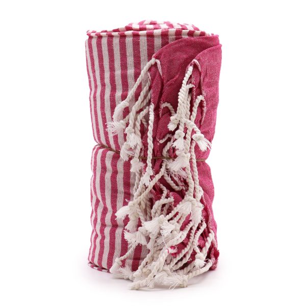 Cotton Pario Towel - 100x180 cm - Hot Pink - Image 2