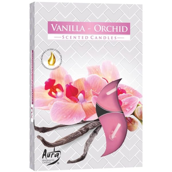 Set of 6 Scented Tealights - Vanilla & Orchid - Image 2