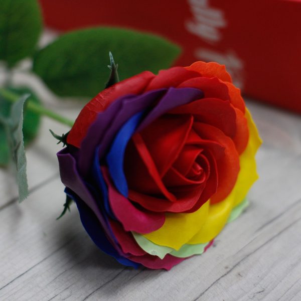 Luxury Soap Flower - Rainbow - Image 3