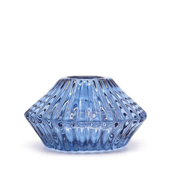 Flower Flip Dinner Candle / Tealight Holder - Royal Blue - Image 2