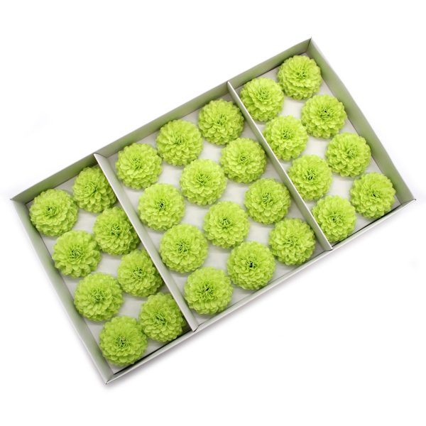 Craft Soap Flower - Small Chrysanthemum - Light Green - Image 4