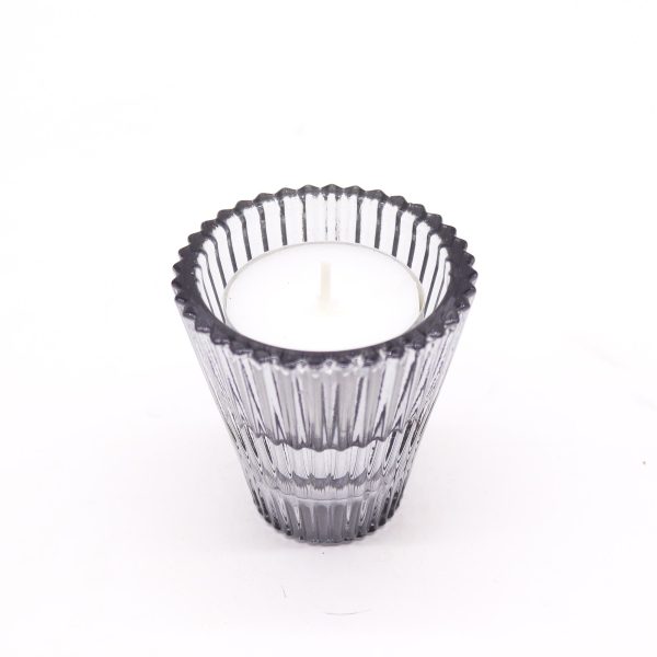 Flip Dinner Candle / Tealight Holder - Midnight Grey - Image 3