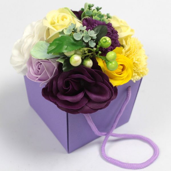 Soap Flower Bouquet - Purple Flower Garden - Image 6
