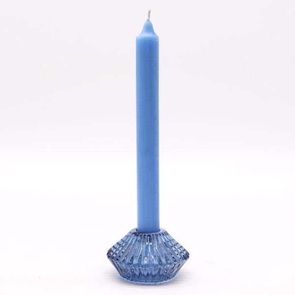 Flower Flip Dinner Candle / Tealight Holder - Royal Blue - Image 6
