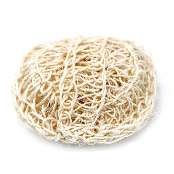 Sisal Sponge and Scrub - Soft Round Exfoliating Cushion - Image 2
