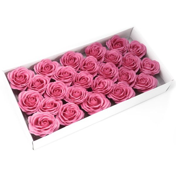 Craft Soap Flowers - Lrg Rose - Rose - Image 2
