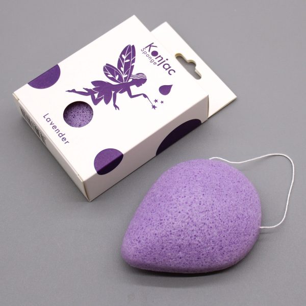 Teardrop Konjac Sponge - Lavender - Calming - Image 4