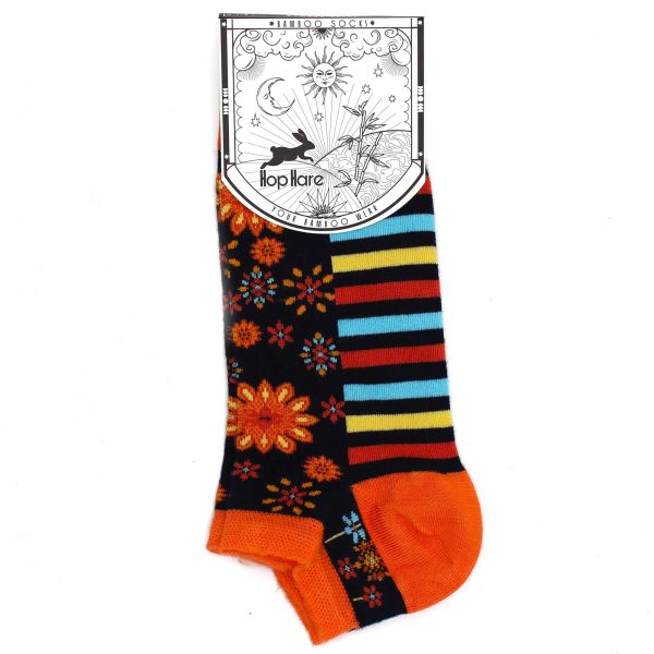 M/L Hop Hare Bamboo Socks Low (7.5-11.5) - Mandala Flowers - Image 2