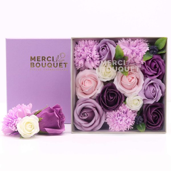 Square Box - Lavender Rose & Carnation - Image 2
