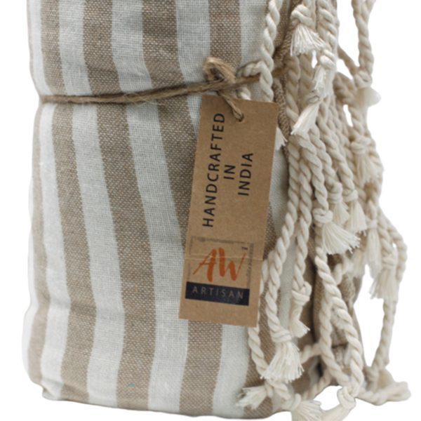 Cotton Pario Towel - 100x180 cm - Warm Sand - Image 7