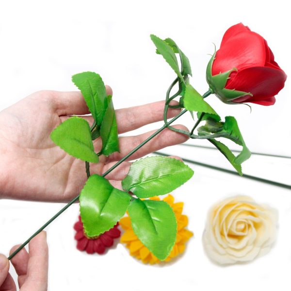 Craft Soap Flowers - Med Rose - Peach - Image 8