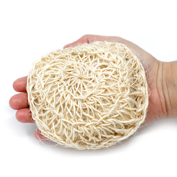 Sisal Sponge and Scrub - Soft Round Exfoliating Cushion - Image 4