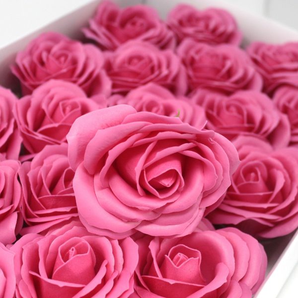 Craft Soap Flowers - Lrg Rose - Rose - Image 3