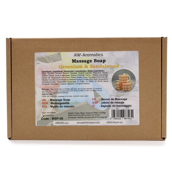 Massage Soaps - Geranium & Sandalwood - Image 3