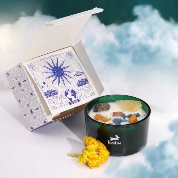 Hop Hare Crystal Magic Flower Candle - The Sun - Image 5