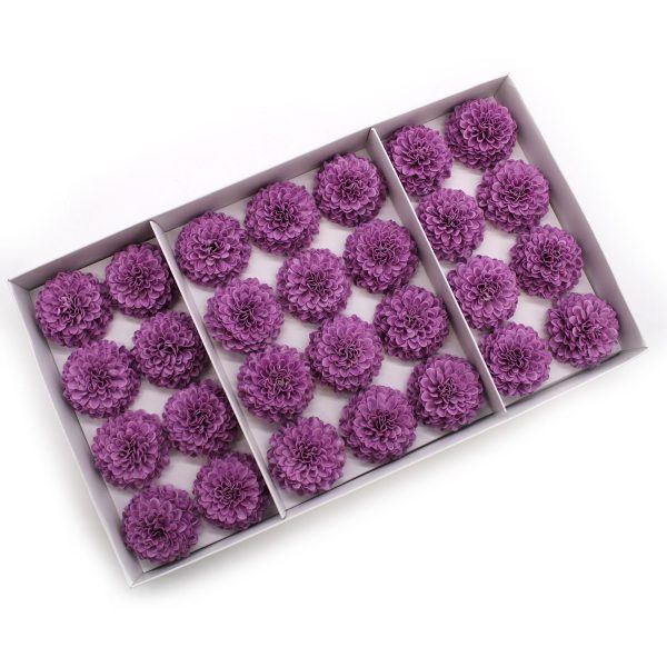 Craft Soap Flower - Small Chrysanthemum - Purple - Image 3