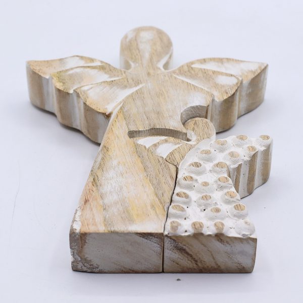Mango Wood Angel in Angel - Whitewash - Image 6