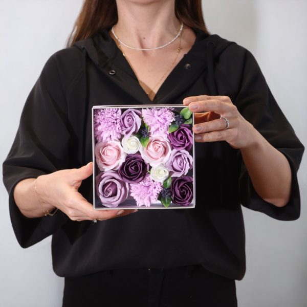 Square Box - Lavender Rose & Carnation - Image 6