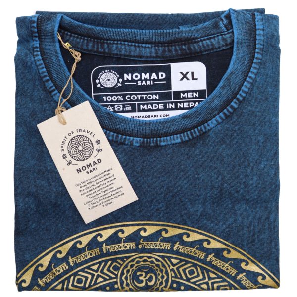 XLarge Stone Washed T-Shirt - Chakra - Blue - Image 2