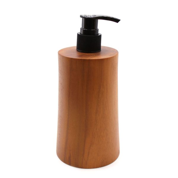 Natural Teakwood Soap Dispenser - Taper - Image 2