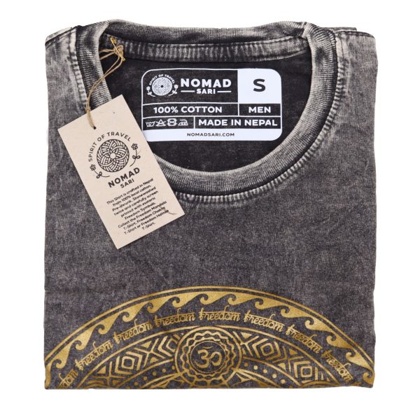 Small Stone Washed T-Shirt - Chakra - Dark Grey - Image 2