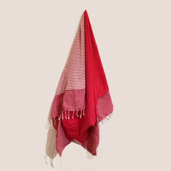 Cotton Pario Towel - 100x180 cm - Hot Pink - Image 3