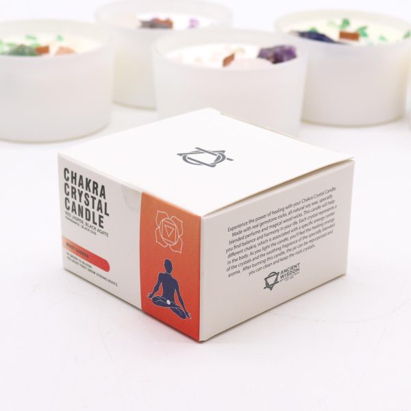 Chakra Crystal Candles - Root Chakra - Image 3