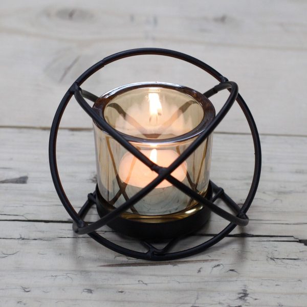 Centrepiece Iron Votive Candle Holder - 1 Cup Single Ball - Image 3