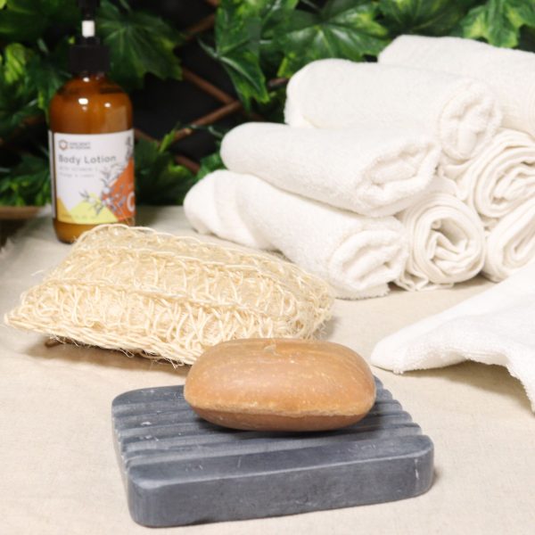 Grey Soapstone Soap Dish 12x8.5cm - Heavey Ridges - Image 5