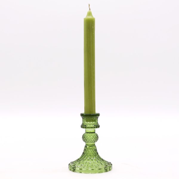 Vintage Dinner Candle Holder - Garden Jade - Image 2