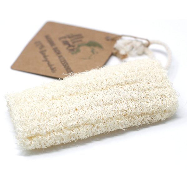 Natural Loofah Scrub on Rope - 5" - 12.7 cm - Image 3