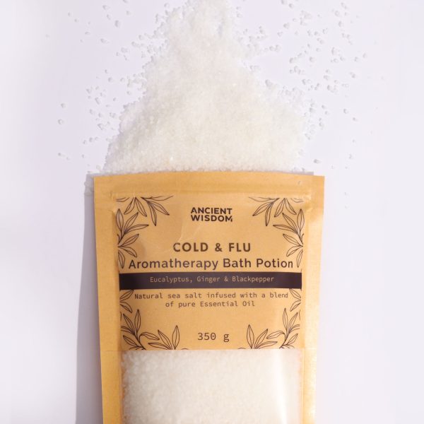 Aromatherapy Bath Potion in Kraft Bag 350g - Colds & Flu - Image 2
