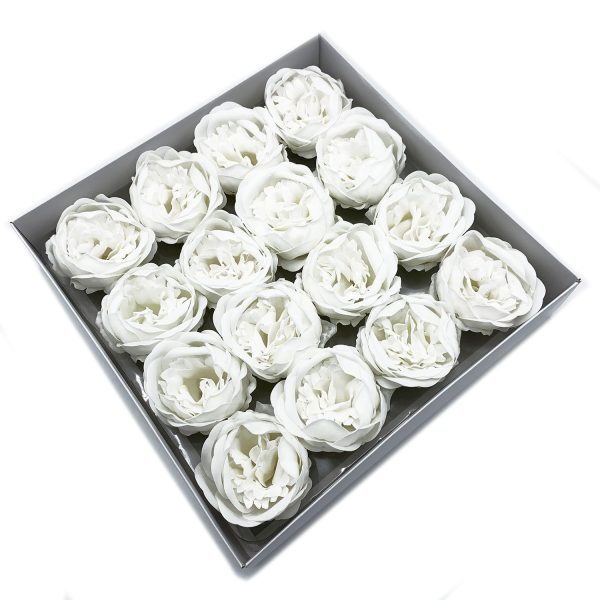 Craft Soap Flower - Ext Large Peony - White - Image 2