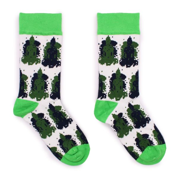 Hop Hare Bamboo Socks S/M - Bali Buddha - Image 2