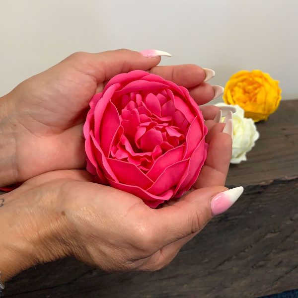 Craft Soap Flower - Ext Large Peony - Pink - Image 4