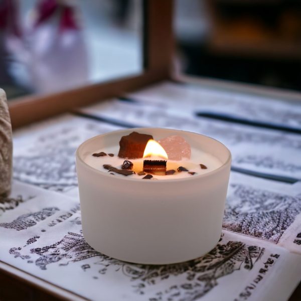 Chakra Crystal Candles - Sacred Chakra - Image 6
