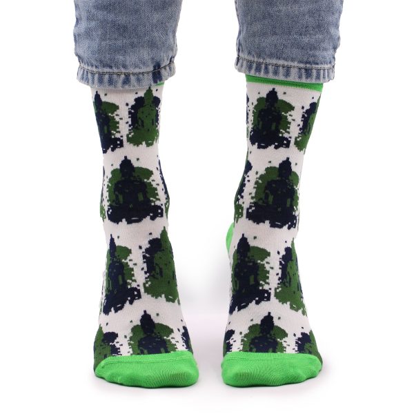 Hop Hare Bamboo Socks S/M - Bali Buddha - Image 6