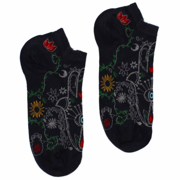 S/M Hop Hare Bamboo Socks Low (3.5-6.5) - Hamsa - Image 4