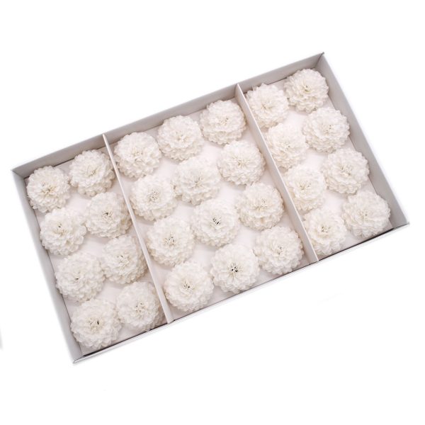 Craft Soap Flower - Small Chrysanthemum - White - Image 6
