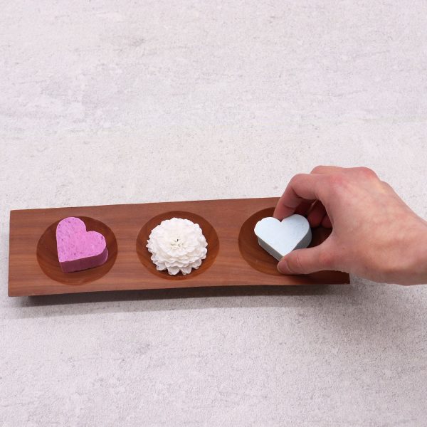 Three Bay Mahogany Soap Dish - Image 4