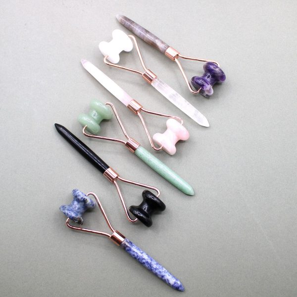Gemstone Jawline Roller - Rose Quartz - Image 2