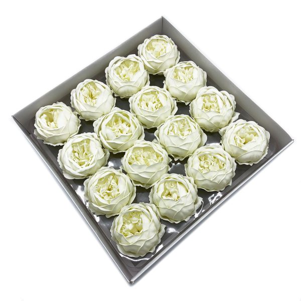 Craft Soap Flower - Ext Large Peony - Ivory - Image 2