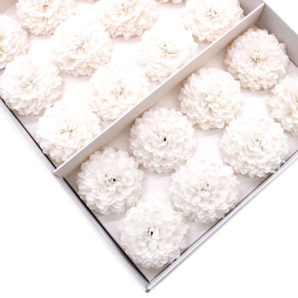 Craft Soap Flower - Small Chrysanthemum - White - Image 4
