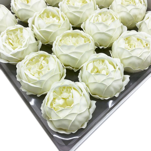 Craft Soap Flower - Ext Large Peony - Ivory - Image 3
