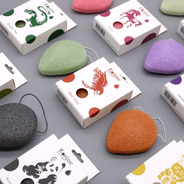 Teardrop Konjac Sponge - Green Tea - Protective - Image 3