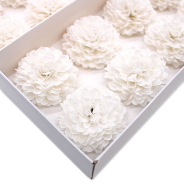 Craft Soap Flower - Small Chrysanthemum - White - Image 5