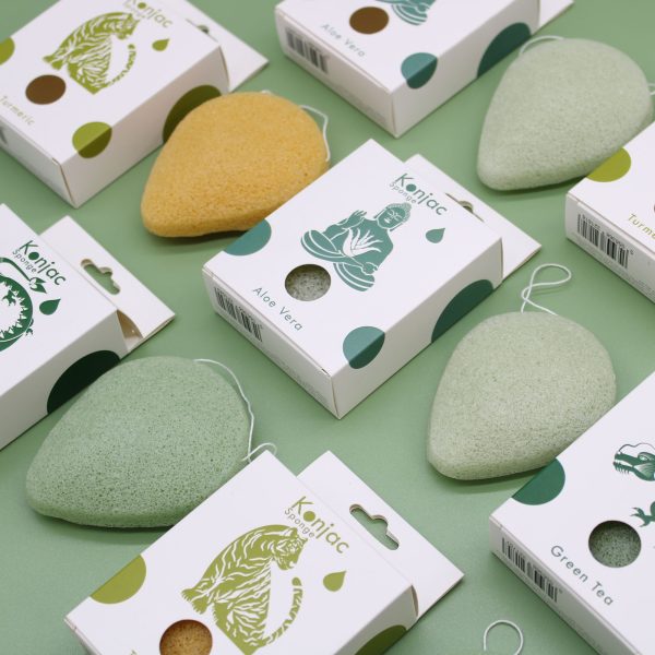 Teardrop Konjac Sponge - Aloe Vera - Healing - Image 4