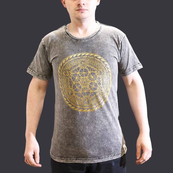 Small Stone Washed T-Shirt - Chakra - Dark Grey - Image 3